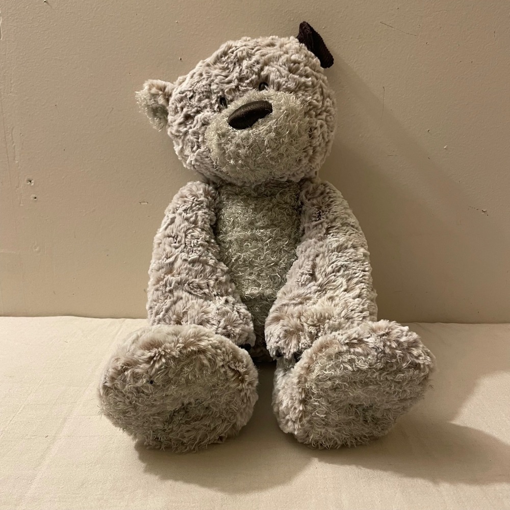 DEMDACO Giving‎ Collection Plush Teddy Bear Handmade with Love Soft Gray Stuffy